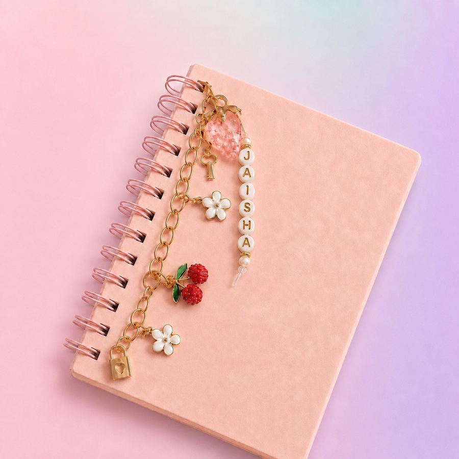 Bloom & Berry Notebook Chain Charm